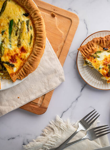 Asparagus Quiche