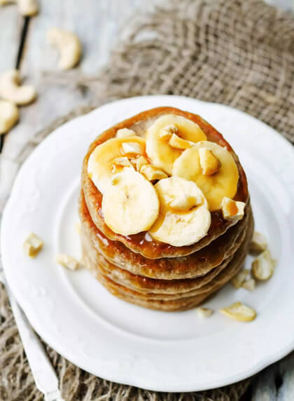 Protein Packed Oatmeal Banana Pancakes
